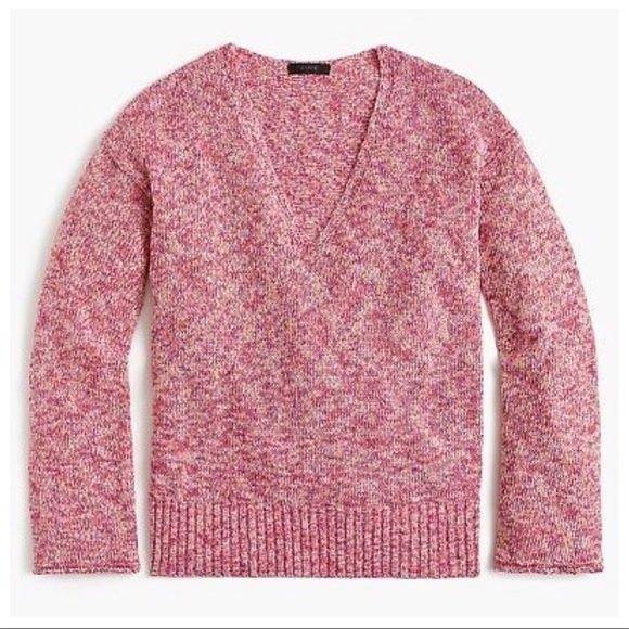 J. Crew Sweaters - J Crew Flared Sleeve Marled Swing Sweater